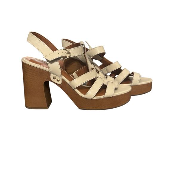 New! Lucky Brand Imana Fisherman Strappy Platform Block Heel - Size 10 - Picture 6 of 9